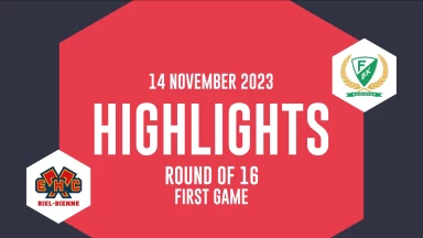 CHL Highlights: EHC Biel-Bienne vs. Färjestad Karlstad - Round of 16
