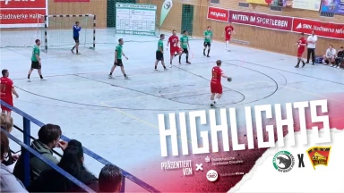 Highlights vom Spiel gegen Halle