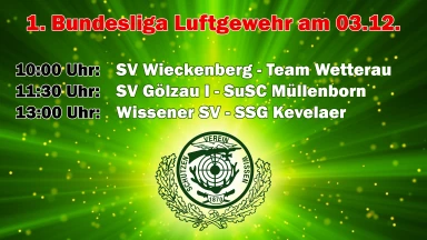 1. Bundesliga Nord Luftgewehr Wissen - Tag 2