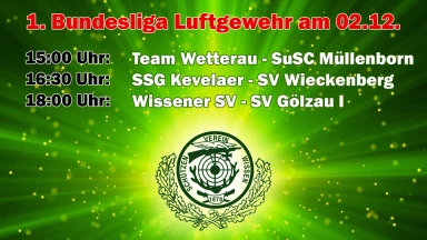 1. Bundesliga Nord Luftgewehr Wissen - Tag 1