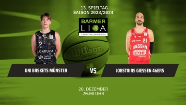 ProA: Uni Baskets Münster vs. JobStairs GIESSEN 46ers