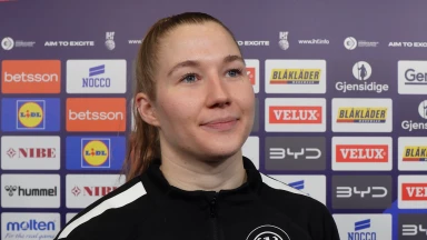 WM der Frauen: Deutschland vs. Dänemark - Interview Katharina Filter