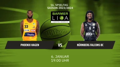 ProA: Phoenix Hagen vs. Nürnberg Falcons BC