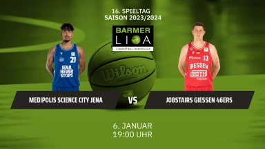 ProA: Medipolis SC Jena vs. JobStairs GIESSEN 46ers