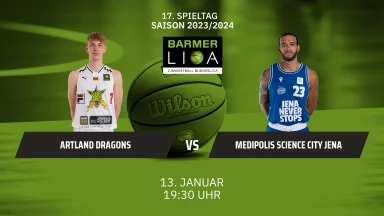 ProA: Artland Dragons vs. Medipolis SC Jena
