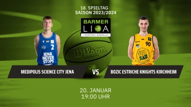 ProA: Medipolis SC Jena vs. Bozic Estriche Knights Kirchheim