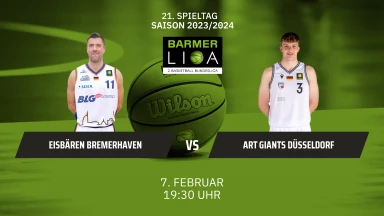 ProA: Eisbären Bremerhaven vs. ART Giants Düsseldorf