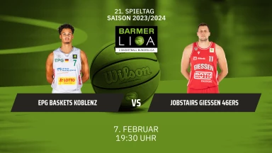 ProA: EPG Baskets Koblenz vs. JobStairs GIESSEN 46ers