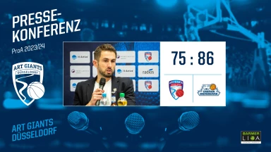 PRESSEKONFERENZ | ART Giants Düsseldorf vs. Eisbären Bremerhaven (75:86)