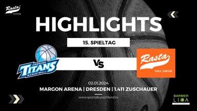 Highlights: Dresden Titans - RASTA Vechta II 97:94 (2.1.24)