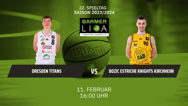 ProA: Dresden Titans vs. Bozic Estriche Knights Kirchheim