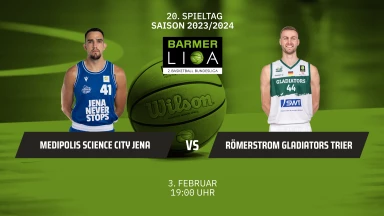 ProA: Medipolis SC Jena vs. RÖMERSTROM Gladiators Trier