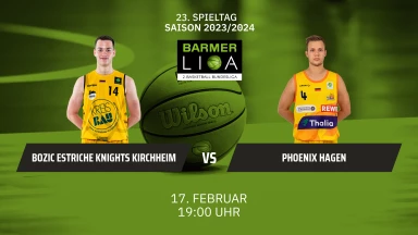 ProA: Bozic Estriche Knights Kirchheim vs. Phoenix Hagen