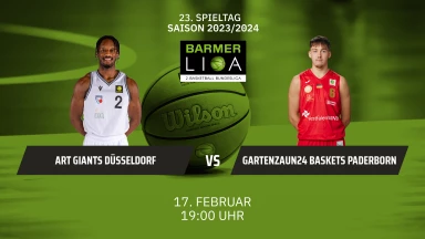 ProA: ART Giants Düsseldorf vs. Gartenzaun24 Baskets Paderborn