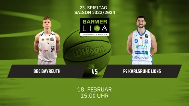 ProA: BBC Bayreuth vs. PS Karlsruhe LIONS