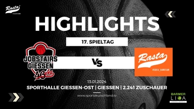 Highlights: JobStairs GIESSEN 46ers - RASTA Vechta II 90:91 (13.1.24)