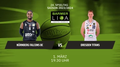 ProA: Nürnberg Falcons BC vs. Dresden Titans