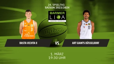 ProA: RASTA Vechta II vs. ART Giants Düsseldorf