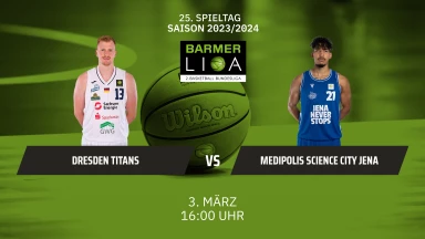 ProA: Dresden Titans vs. Medipolis SC Jena
