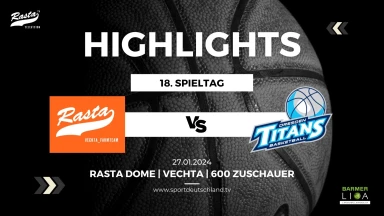 Highlights: RASTA Vechta II - Dresden Titans 83:79 (27.1.24)