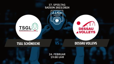 2BLNM: TSGL Schöneiche vs. Dessau Volleys