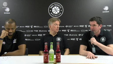 Pressekonferenz: Uni Baskets Münster vs. Nürnberg Falcons BC