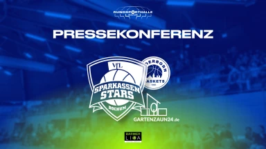 Pressekonferenz VfL SparkassenStars Bochum vs Gartenzaun24 Baskets Paderborn