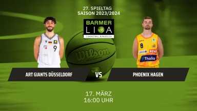 ProA: Art Giants Düsseldorf vs. Phoenix Hagen