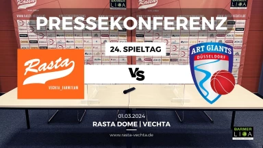 PK: RASTA Vechta II vs. ART Giants Düsseldorf 93:79 (1.3.24)