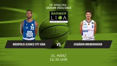 ProA: Medipolis SC Jena vs. Eisbären Bremerhaven