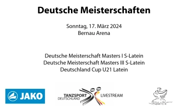 Deutsche Meisterschaft Masters I S Latein / DM Masters III S Latein / DC U21 Lat