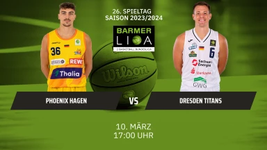 ProA: Phoenix Hagen vs. Dresden Titans