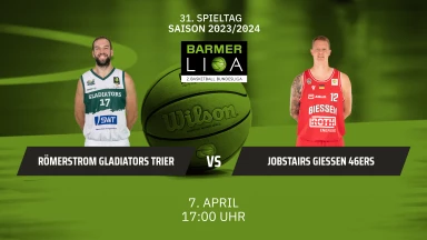 ProA: RÖMERSTROM Gladiators Trier vs. JobStairs GIESSEN 46ers