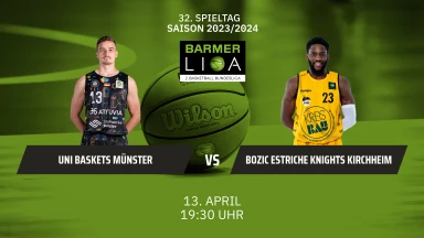 ProA: Uni Baskets Münster vs. Bozic Estriche Knights Kirchheim
