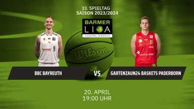 ProA: BBC Bayreuth vs. Gartenzaun24 Baskets Paderborn