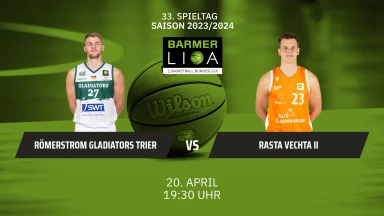 ProA: RÖMERSTROM Gladiators Trier vs. RASTA Vechta II