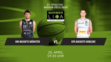 ProA: Uni Baskets Münster vs. EPG Baskets Koblenz