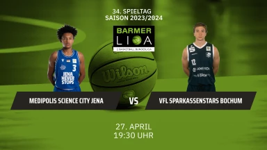 ProA: Medipolis SC Jena vs. VfL SparkassenStars Bochum