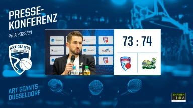 PRESSEKONFERENZ | ART Giants Düsseldorf vs. Gladiators Trier (73:74) | 2023/24
