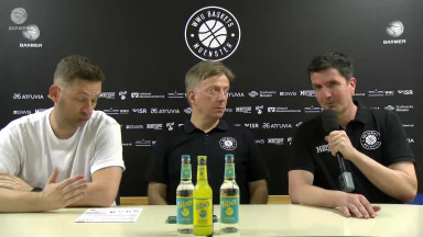 Pressekonferenz: Uni Baskets Münster vs. Bozic Estriche Knights Kirchheim