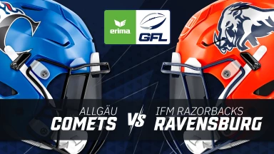GFL: Allgäu Comets vs. ifm Razorbacks Ravensburg