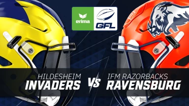 GFL: Hildesheim Invaders vs. ifm Razorbacks Ravensburg
