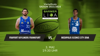 ProA Playoffs: FRAPORT SKYLINERS vs. Medipolis SC Jena - Spiel 1
