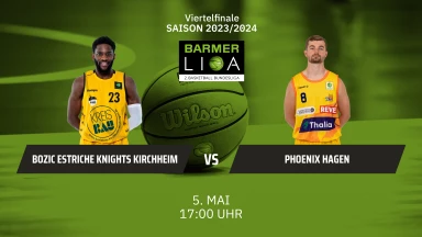 ProA Playoffs: Bozic Estriche Knights Kirchheim vs. Phoenix Hagen - Spiel 2