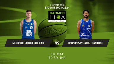 ProA Playoffs: Medipolis SC Jena vs. FRAPORT SKYLINERS - Spiel 4