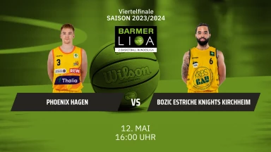 ProA Playoffs: Phoenix Hagen vs. Bozic Estriche Knights Kirchheim – Spiel 5