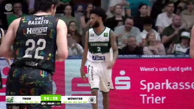 Recap: RÖMERSTROM Gladiators Trier vs. Uni Baskets Münster - PO Spiel 1