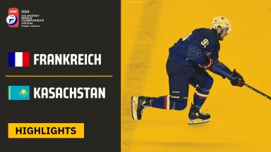 Eishockey WM 2024 | Frankreich vs. Kasachstan | Die Highlights des 2. Spieltags