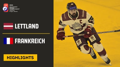 Eishockey WM 2024 I Lettland vs. Frankreich | Die Highlights des 3. Spieltags