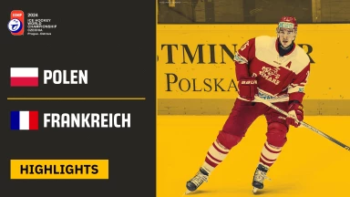 Eishockey WM 2024 | Polen vs. Frankreich | Die Highlights des 5. Spieltags